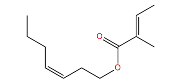 (Z)-3-Heptenyl (E)-2-methyl-2-butenoate